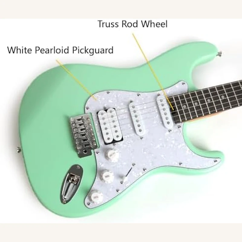 Fojill FSTR-60 Heavy Relic green strat-style electric guitar
