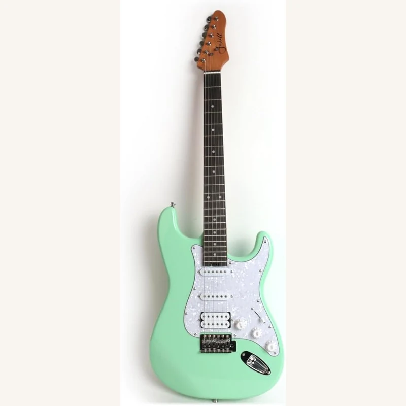 Fojill FST-60 green electric guitar with gig bag